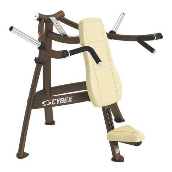 CYBEX Plate Loaded Bedienungsanleitung
