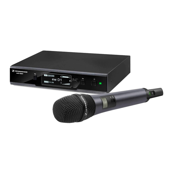 Sennheiser evolution wireless D1 System-Bedienungsanleitung