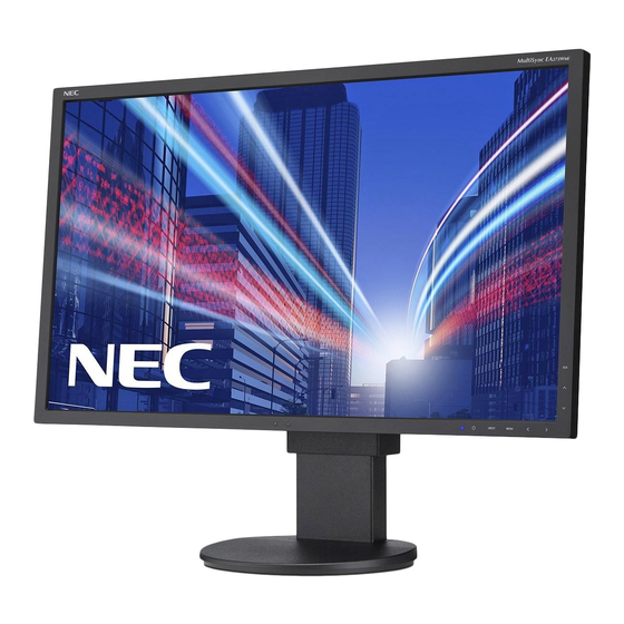 NEC MultiSync EA275WMi Bedienungsanleitung
