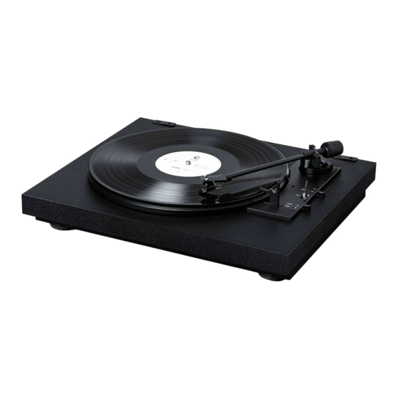 Pro-Ject Audio Systems A1 Aufbau- Und Bedienungsanleitung