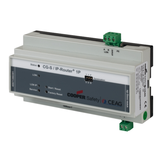 Ceag CG-S / IP-Router + 1P Betriebsanleitung