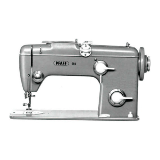 Pfaff 260 Einweisung