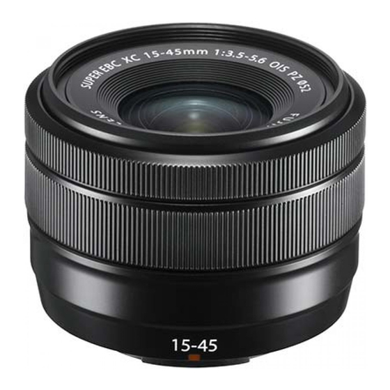 FujiFilm XC15-45mmF3.5-5.6 OIS PZ Bedienungsanleitung