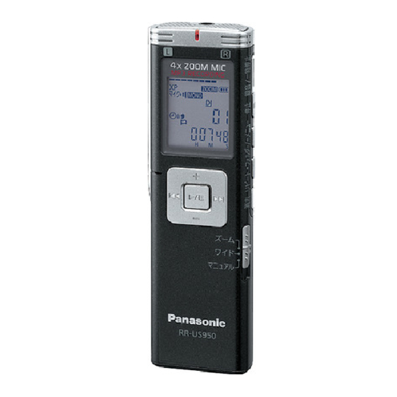 Panasonic RR-US750 Bedienungsanleitung