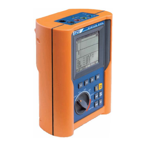 HT Instruments SIRIUS 89N Anwenderhandbuch