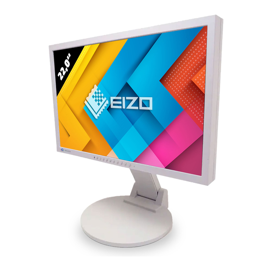 Eizo FlexScan S2001W Installationshandbuch