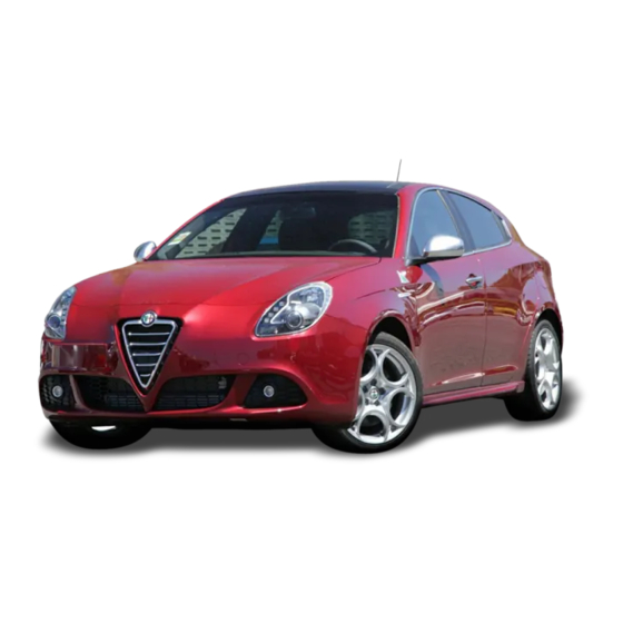 Alfa Romeo giulietta 2014 Betriebsanleitung