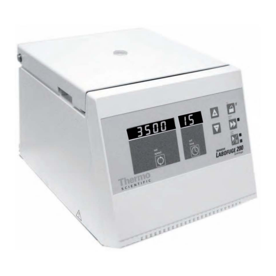 Thermo Scientific Labofuge 200 Betriebsanleitung