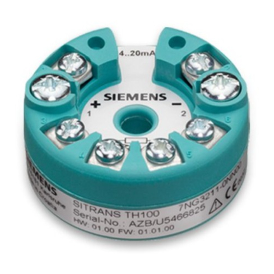 Siemens SITRANS TR Serie Kompaktbetriebsanleitung