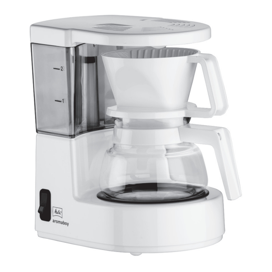 Melitta aromaboy Bedienungsanleitung