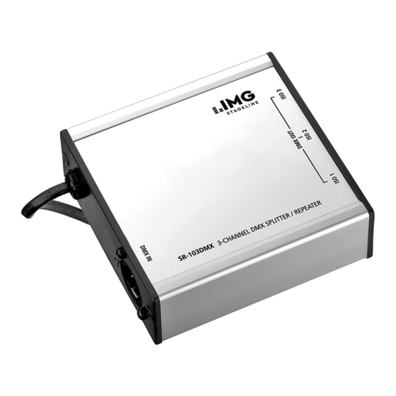 IMG STAGELINE SR-103DMX Bedienungsanleitung