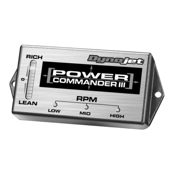 Dynojet Power Commander III Installationsanleitung