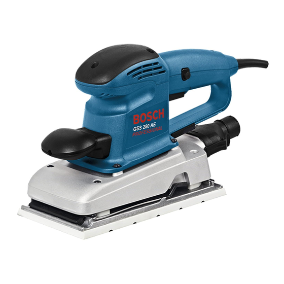 Bosch GSS Professional 280 AE Originalbetriebsanleitung