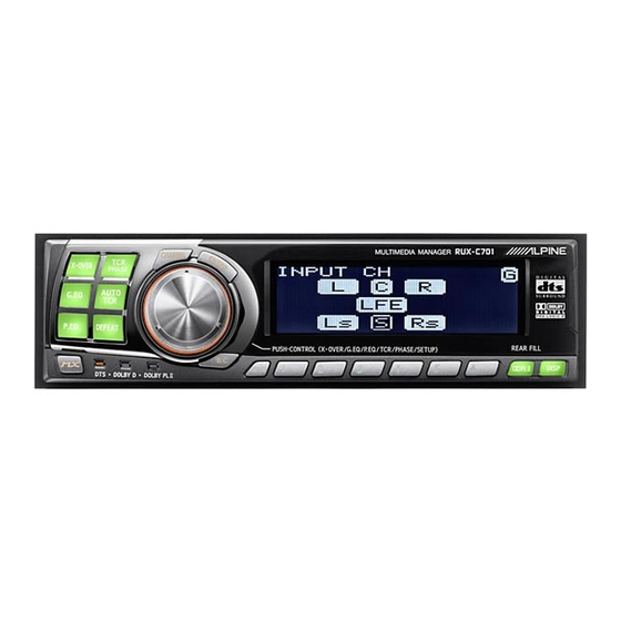Alpine RUX-C701 Bedienungsanleitung