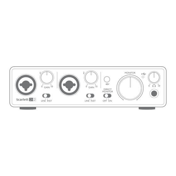 Focusrite  Scarlett 2i2 Bedienungsanleitung