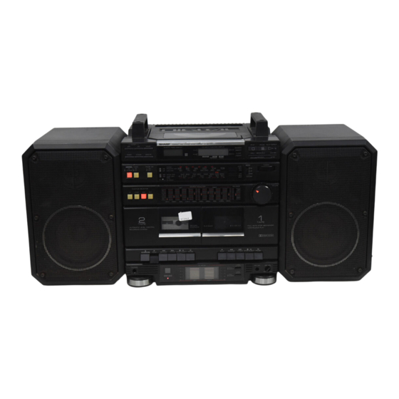 Sharp CD-X9G Serviceanleitung