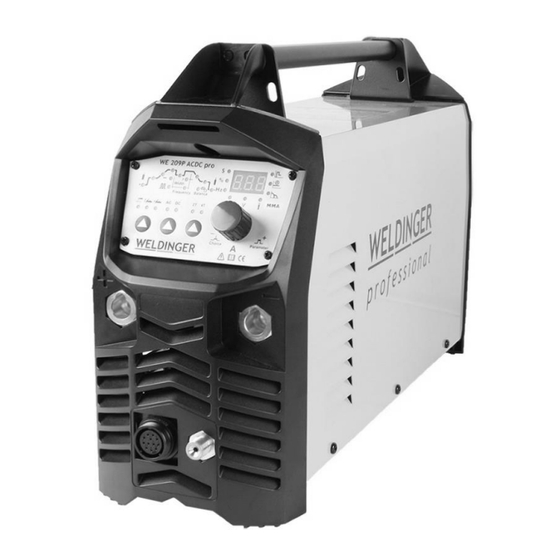 WELDINGER WE 209P AC/DC pro Bedienungsanleitung
