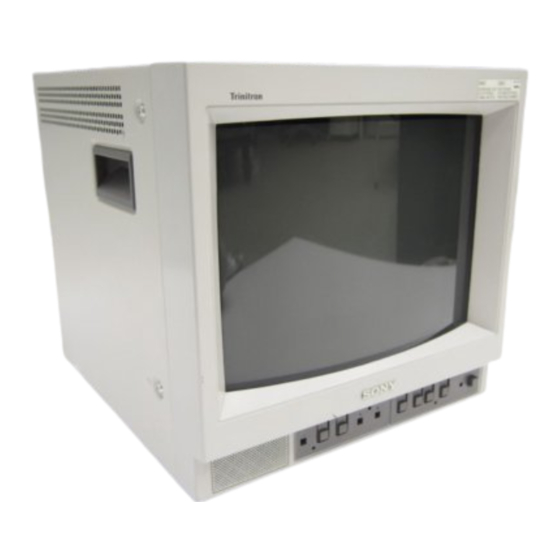 Sony Trinitron PVM-14N5MDE Gebrauchsanweisung