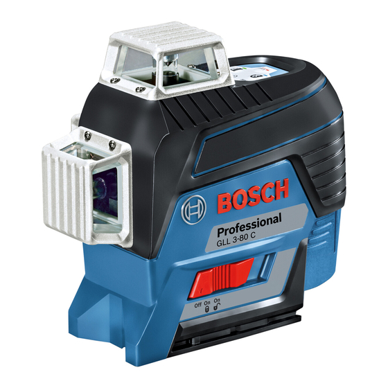 Bosch GLL Professional 3-80 C Handbücher