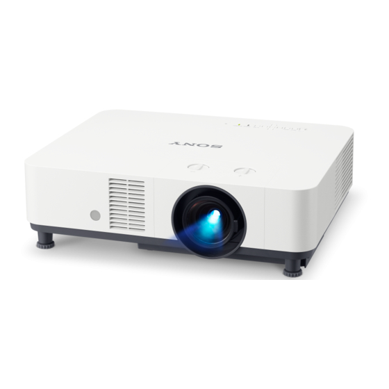 Sony VPL-PHZ61 Anleitung