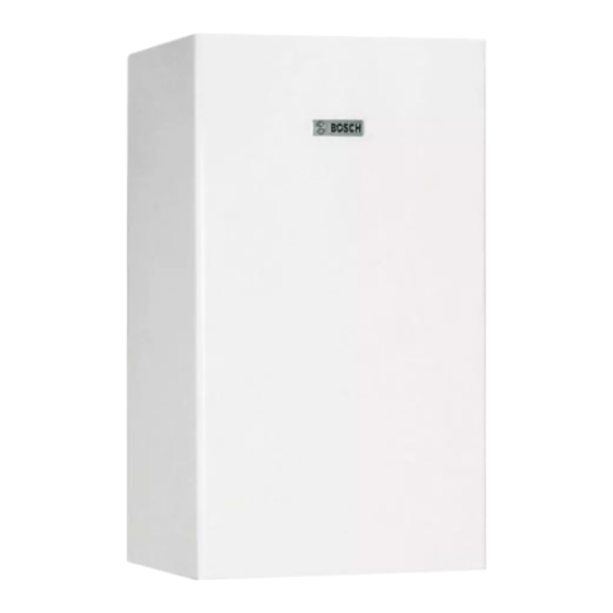 Bosch W 65 OB Installations- Und Wartungsanleitung Für Den Fachmann