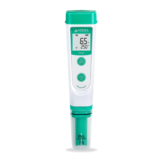 APERA INSTRUMENTS 20 Value Serie Bedienungsanleitung