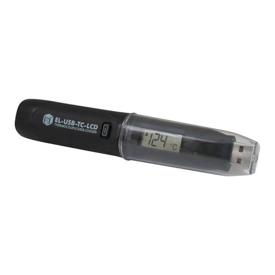 Lascar Electronics EL-USB-TC-LCD Bedienungsanleitung