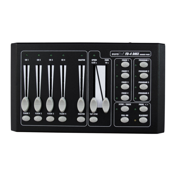 EuroLite FD-4 DMX-Controller Bedienungsanleitung