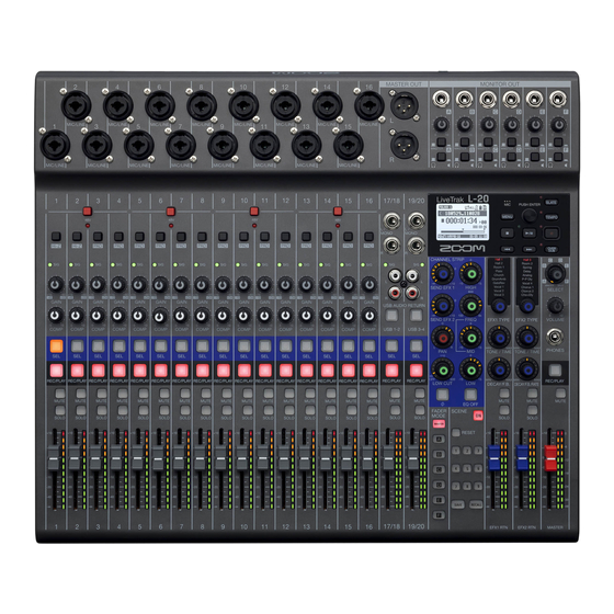 Zoom L-20 LiveTrak Kurzanleitung