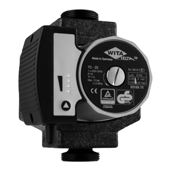 WITA Delta UP 70 PWM-XX Original Einbau- Und Betriebsanleitung