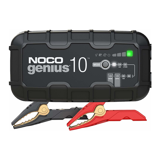 NOCO Genius GENIUS10EU Benutzerhinweise Und Garantie