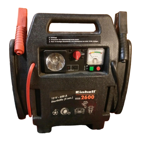 EINHELL EGS 2600 Bedienungsanleitung