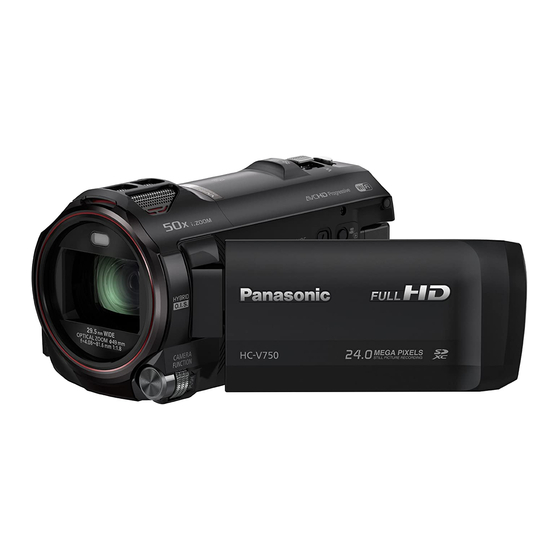 Panasonic HC-W850 Bedienungsanleitung