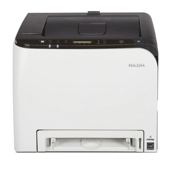 Ricoh SP C260DNw Installationsaleitung