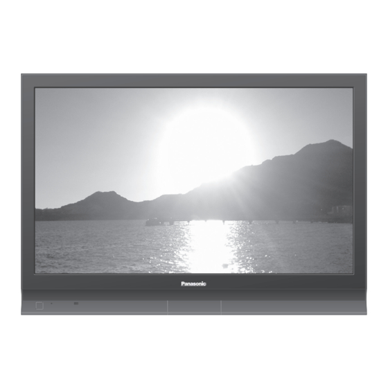 Panasonic TH-37PV70F Bedienungsanleitung