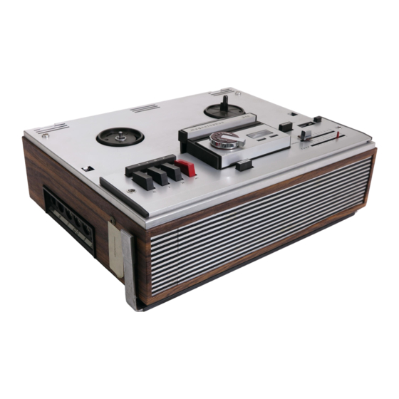 Telefunken magnetophon 210 Bedienungsanleitung