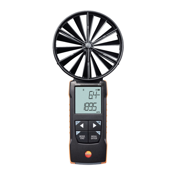 testo 417 Bedienungsanleitung