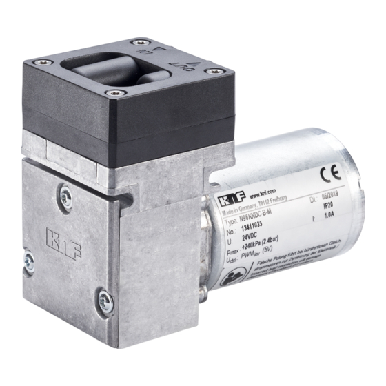 KNF OEM N96 DC-B-M Betriebs- Und Montageanleitung
