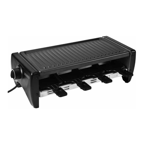 Bourgini Classic Gourmette/Raclette 8p Gebrauchsanleitung