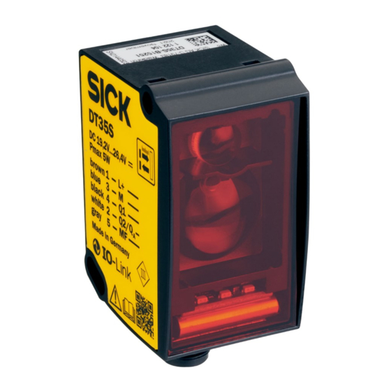 SICK DT35S Betriebsanleitung