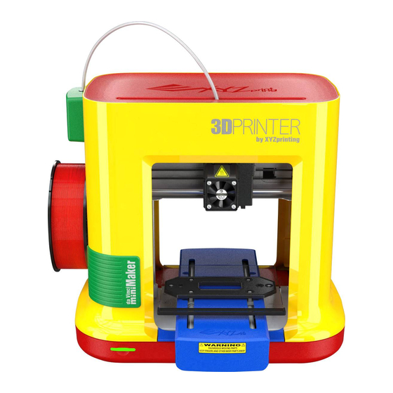 XYZ Printing da Vinci Mini Series Schnellstartanleitung
