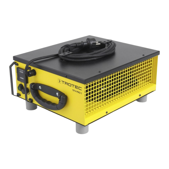Trotec TFV Pro 1 Bedienungsanleitung