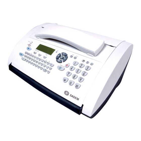 Sagem Phonefax 33S Bedienungsanleitung