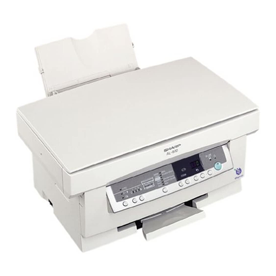 Sharp AL-800 Bedienungsanleitung