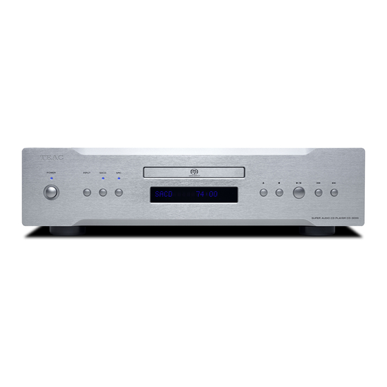 Teac CD-3000 Bedienungsanleitung