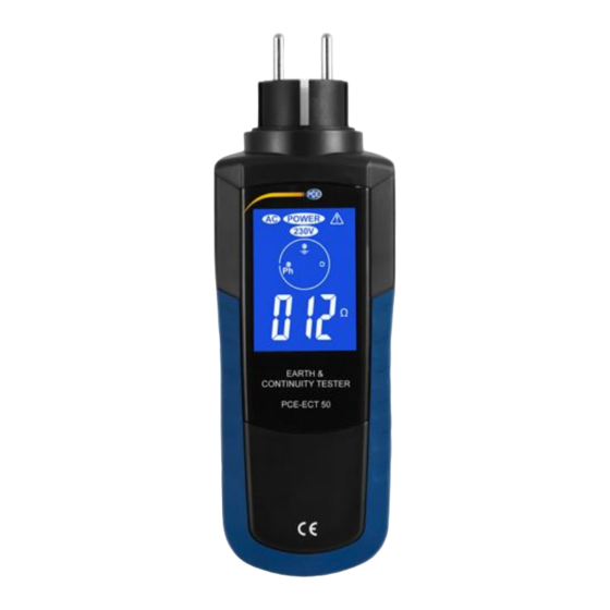 PCE Instruments ECT 50 Bedienungsanleitung