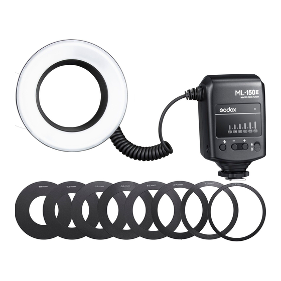 Godox ML-150 II Macro Ring Flash Benutzerhandbuch