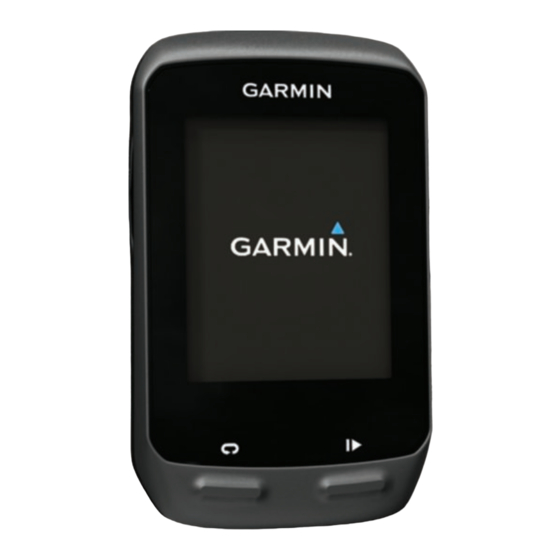 Garmin Edge 510 Schnellstartanleitung
