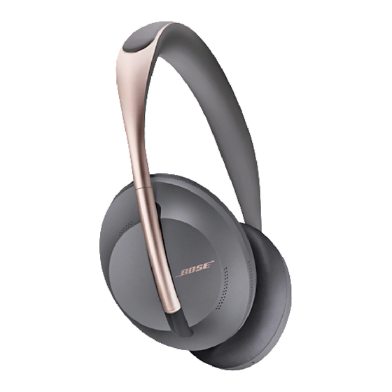Bose Noise Cancelling 700 Handbuch