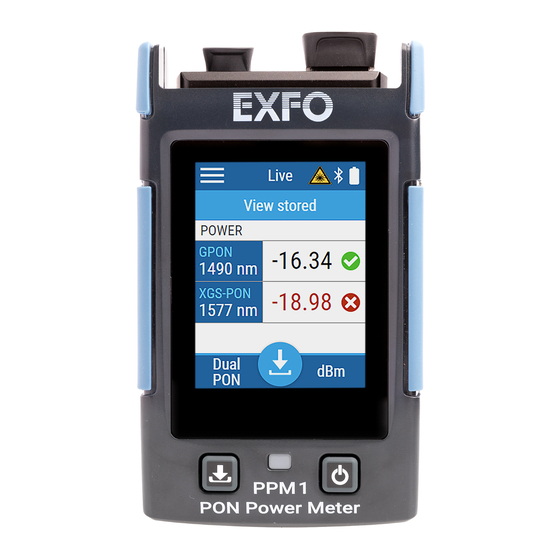 EXFO PPM1 Benutzerhandbuch